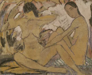 Dwie siedzące kobiety, ok. 1914