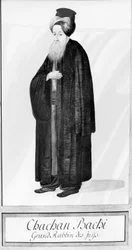 Chachan Bachi, naczelny rabin Stambułu, ok. 1790 (akwarela na papierze)