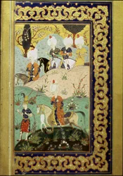 Imperium Osmańskie: reprezentacja sułtana Selima I zwanego Groźnym (1470-1520) na koniu. Miniatura z „Diwan” (zbiór wierszy) sułtana Selima I. (Ms. FY1330, k. 27) XVI wiek. Stambuł, Biblioteka Uniwersytecka