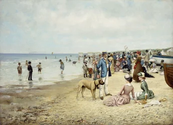 Dzień na plaży, 1885