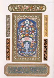 Indianka, płyta LIV, z „Gramatyki ornamentu” Owena Jonesa (1809-1868)