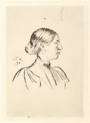 Portret Anny Ancher, profil
