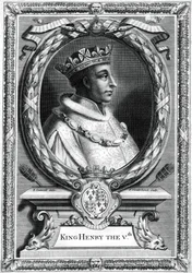 Henryk V, król Anglii.