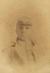 Karta gabinetowa pułkownika Charlesa Younga jako kadeta w West Point, 1889.