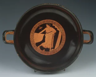 Czerwona figura Kylix, 490-480 pne (ceramika)
