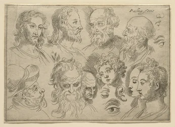 Szkicownik z dziesięcioma głowami, 1636