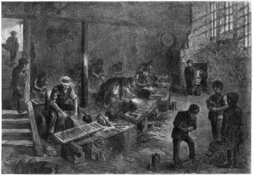 Kadłub szlifierek widłowych, huty Sheffield, 1866.