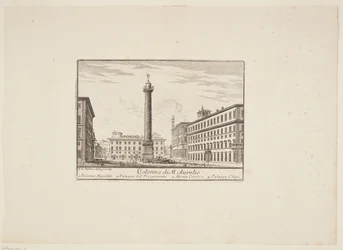 Kolumna M. Aurelio. 1. Pałac Niccolini. 2. Pałac namiestnika. 3. Monte Citorio. 4. Pałac Chigi