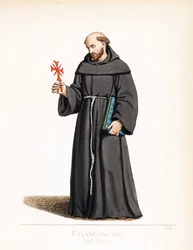 Strój duchowny: mnich franciszkanin