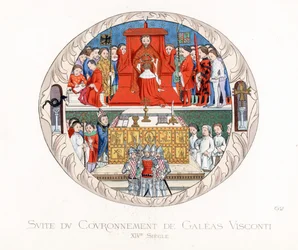 A coroação de Jean Galeas Visconti (Gian Galeazzo Viscontipolish