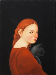 Laura, 2019 (olej na płycie drewnianej)