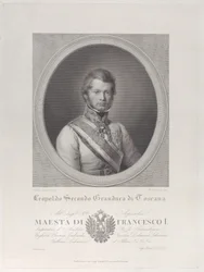 Owalny portret Leopolda II, Wielkiego Księcia Toskanii, 1833., 1833.