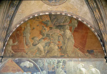 Życie Noego, potop i usuwanie wody - Fresco