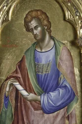 Św. Filip, fragment 1630085 Poliptyk ze świętymi
