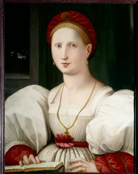 Portret kobiety Obraz Paolo Zacchii (ok. 1519-1561) (wew.) XVI w. Nd. 0,73x0,55 m Lille musee des Beaux Arts