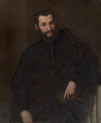 Portret mężczyzny (z fragmentem antycznej kolumny)