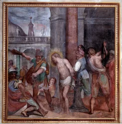 Męka Chrystusa, chłosta Jezusa (Fresco