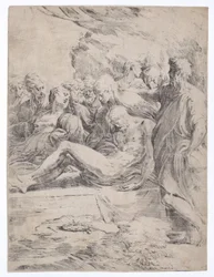 Złożenie do grobu w lewo, 1529-1530., 1529-1530.