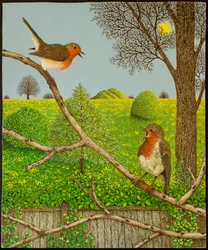 Prawa terytorialne, 2012 (akryl na perkalu)