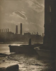 Old Queenhithe, niegdyś główny dok londyńskiego portu, c1935.