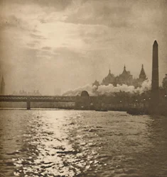 Tam, gdzie żelazna droga do Dover przecina rzekę, ok. 1935.