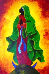 Matka Boża z Guadalupe - Nasza nadzieja, 2011 (akryl na płótnie)