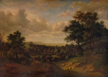 Widok na Tamizę: w oddali Greenwich, 1820