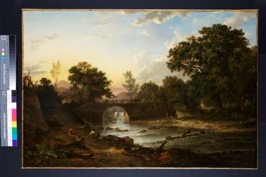 Widok na most Douglasa w pobliżu Inverary, Argyllshire, 1818