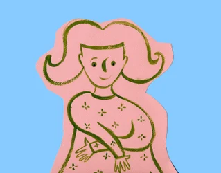 Horoskop: znak dziewicy. Ilustracja autorstwa P. La Porta.