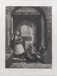 Wartownia Arnautów w Kairze, 1868., 1868.