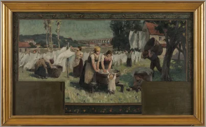 Szkic ratusza w Arcueil-Cachan: Les Blanchisseuses
