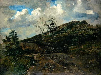 Horselberg (olej na papierze i kartonie)