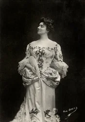 Portret francuskiej artystki Yvette Guilbert ( 1865