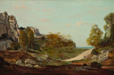 Krajobraz w Saint-André, w pobliżu Marsylii, c. 1865.