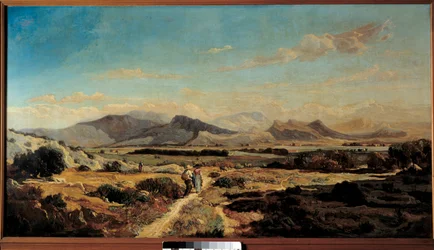 Wzgórza Allauch Malarstwo Paula Camille Guigou (1834-1871) 1862 Marsylia, Muzeum Sztuk Pięknych