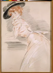 Madame Helleu w kapeluszu