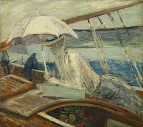 SM. Helleu na morzu, Jacht Ptak; Madame Helleu i Mer, Jacht Bird,