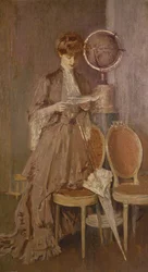 Portret pani Helleu czytającej list
