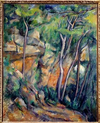 W parku Czarnego Zamku. Obraz Paula Cézanne