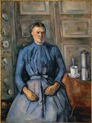 Kobieta w kawiarni (olej na płótnie)