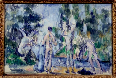 Les bathers Obraz Paula Cezanne
