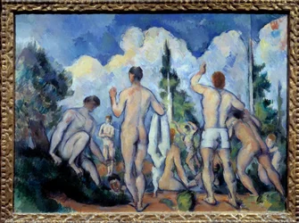 Les bathers Obraz Paula Cezanne