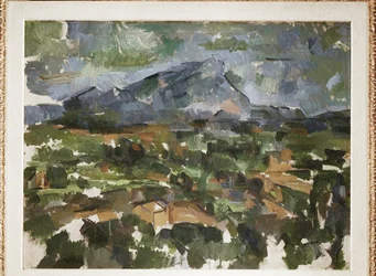 Mont Sainte Victoire widziany z Les Lauves (olej na płótnie)