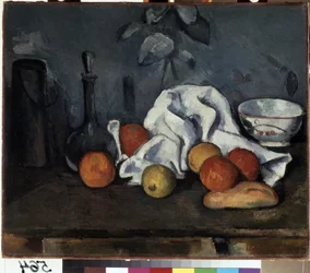 Martwa natura z owocami. Obraz Paula Cezanne