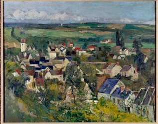 Panoramiczny widok na Auvers-sur-Oise