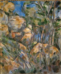 Rochers pres des grottes au-dessus de Chateau-Noir (olej na płótnie)
