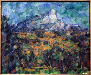 Obraz zwycięstwa Świętej Góry autorstwa Paula Cezanne