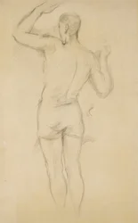 Kąpiący się stojący; Kąpiący się na stojąco, ok. godz. 1885-88