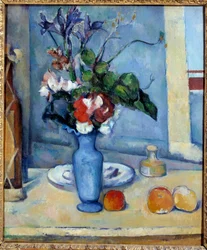 Le vase bleu Obraz Paula Cezanne