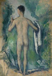 Kąpiący się na stojąco, widziany z tyłu, 187982.